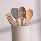 Mason Cash Rustic Charm Utensil Jar, Stoneware Kitchen Tool Organizer