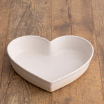 Mason Cash Rustic Charm Heart Oven Dish, 11" Stoneware Baking Dish with Embossed Design