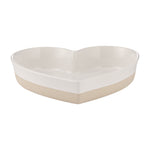 Mason Cash Rustic Charm Heart Oven Dish, 11" Stoneware Baking Dish with Embossed Design