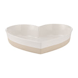 Mason Cash Rustic Charm Heart Oven Dish, 11" Stoneware Baking Dish with Embossed Design