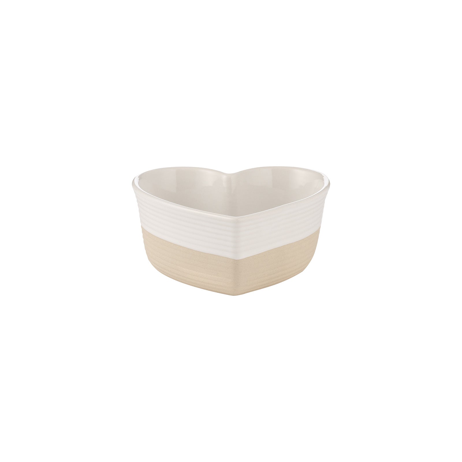 Mason Cash Rustic Charm Heart Baking Dish, 5.5" 375ml Mini Stoneware Oven Dish