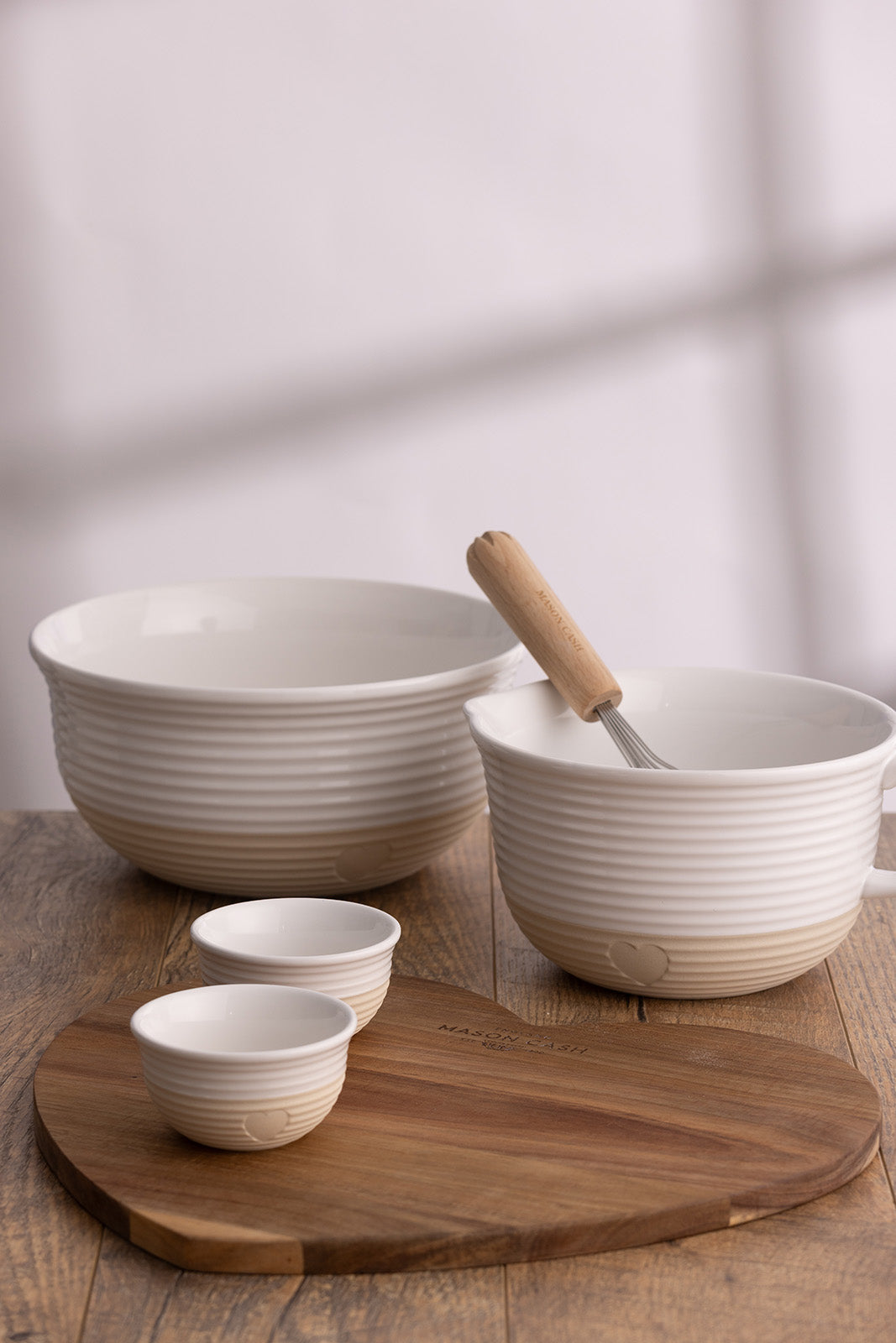 Mason Cash Rustic Charm Measuring Spoons, Set of 3 Stoneware Spoons (1 tbsp to ¼ tsp)