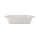 Mason Cash In The Meadow Medium Rectangular Baker with Embossed Floral Design, Cream