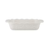 Mason Cash In The Meadow Medium Rectangular Baker with Embossed Floral Design, Cream