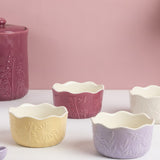 Mason Cash In The Meadow Ramekins with Embossed Floral Design, Set of 4