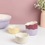 Mason Cash In The Meadow Ramekins with Embossed Floral Design, Set of 4