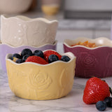 Mason Cash In The Meadow Ramekins with Embossed Floral Design, Set of 4