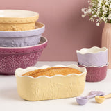 Mason Cash In The Meadow Loaf Pan with Embossed Floral Design, Yellow
