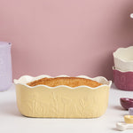 Mason Cash In The Meadow Loaf Pan with Embossed Floral Design, Yellow