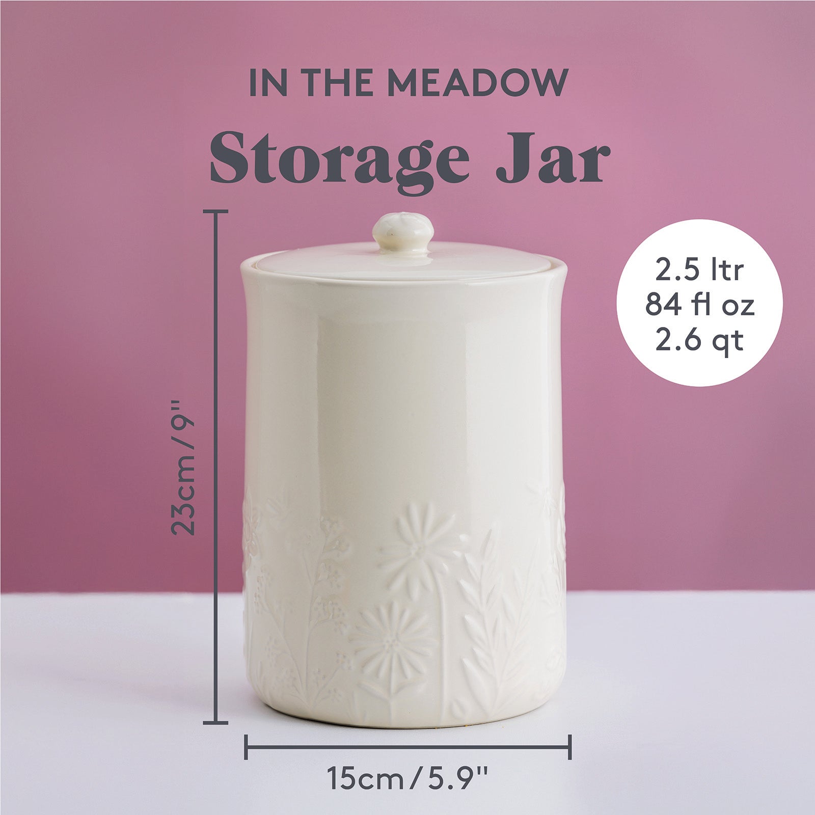 Mason Cash In The Meadow Large Storage Crock, 9" x 6"
