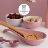 Mason Cash In The Meadow Stoneware Spoon Rest with Embossed Floral Design