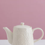 Mason Cash In the Meadow Teapot, 34 fl oz Stoneware Teapot with Embossed Floral Design