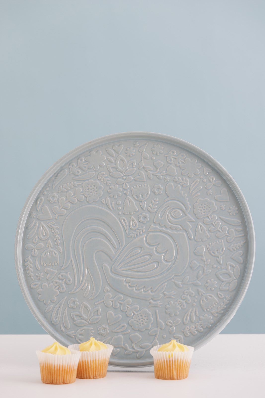 Mason Cash Home to Roost Round Platter, 12-Inch