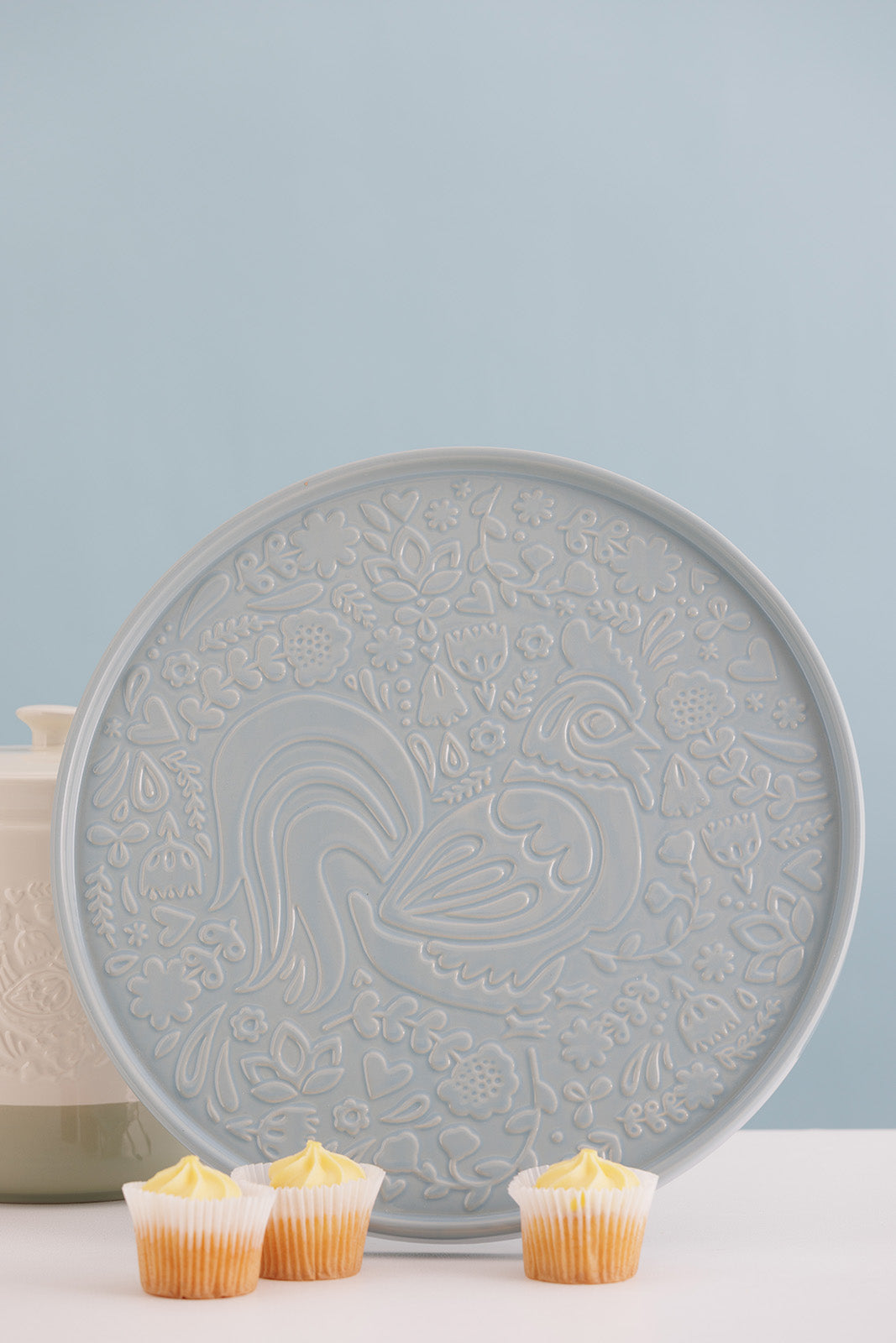 Mason Cash Home to Roost Round Platter, 12-Inch