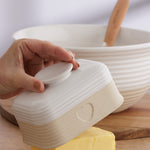 Mason Cash Rustic Charm Butter Dish, Covered Stoneware Butter Keeper