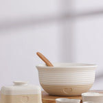 Mason Cash Rustic Charm Butter Dish, Covered Stoneware Butter Keeper