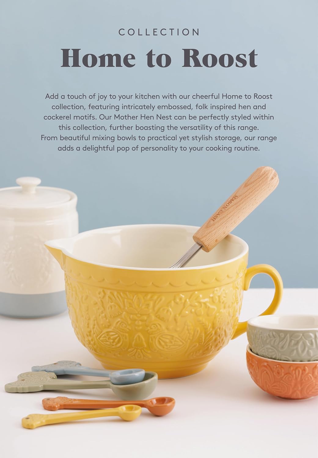 Mason Cash Home to Roost Size 30 Mixing Bowl, 1.15 Quart