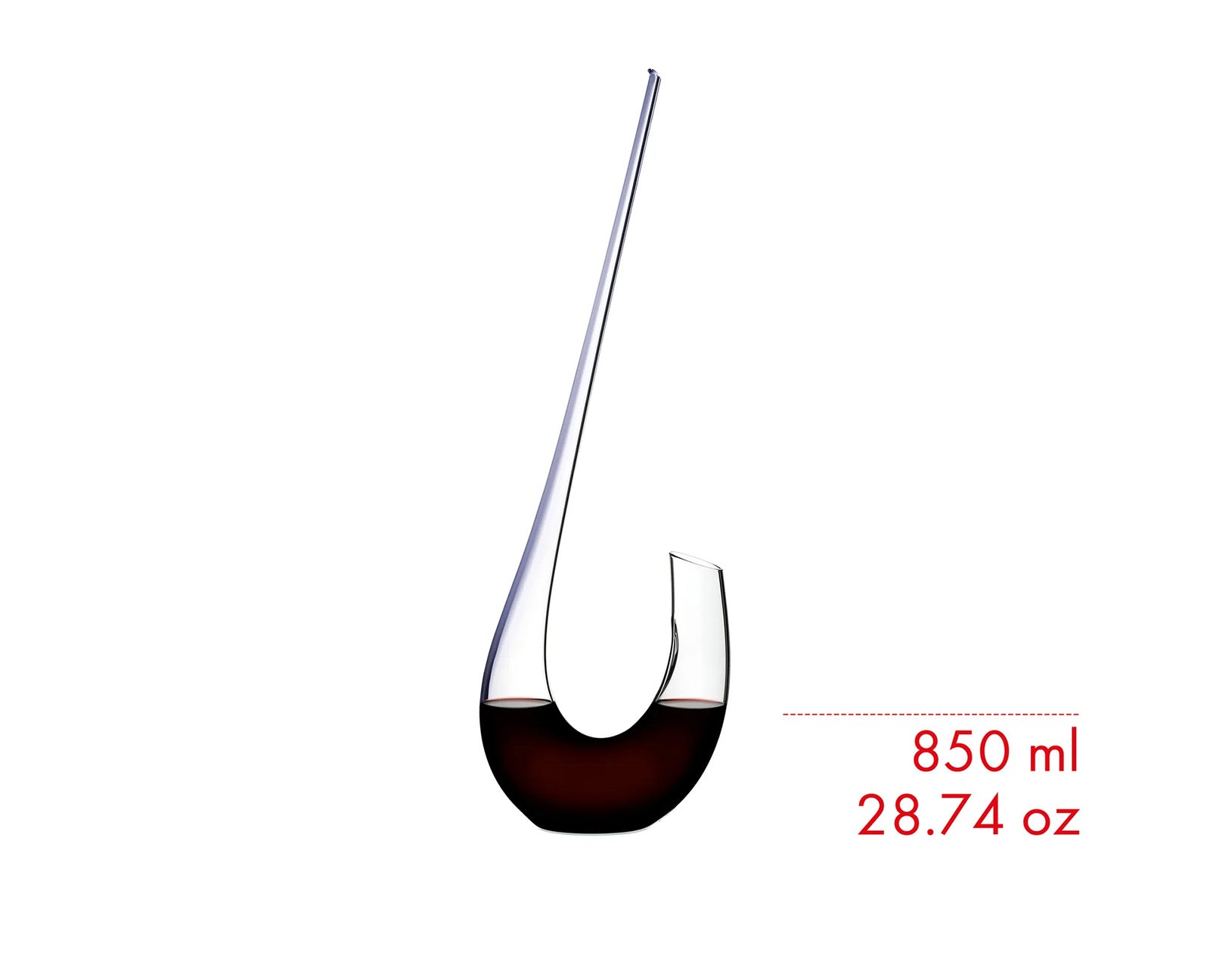 Riedel Winewings Decanter, Handmade Crystal Wine Decanter, Purple Stripe
