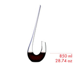 Riedel Winewings Decanter, Handmade Crystal Wine Decanter, Purple Stripe