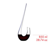 Riedel Winewings Decanter, Handmade Crystal Wine Decanter, Purple Stripe