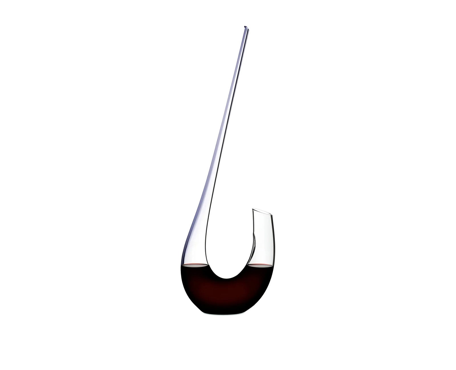 Riedel Winewings Decanter, Handmade Crystal Wine Decanter, Purple Stripe