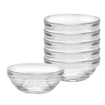 Duralex Made In France Lys Stackable Glass Bowl, Set of 6, 4-ounce, 3.5-Inch