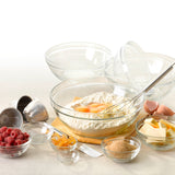 Duralex Made In France Lys Stackable Glass Bowl, Set of 6, 6-ounce, 4.125-Inch