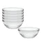 Duralex Made In France Lys Stackable Glass Bowl, Set of 6, 2.5-Quart, 9-Inch