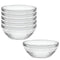 Duralex Made In France Lys Stackable Glass Bowl, Set of 6, 6-Quart, 12.25-Inch