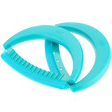 Kuhn Rikon 2-Piece Crinkle Mezzaluna Knife Set, Aqua