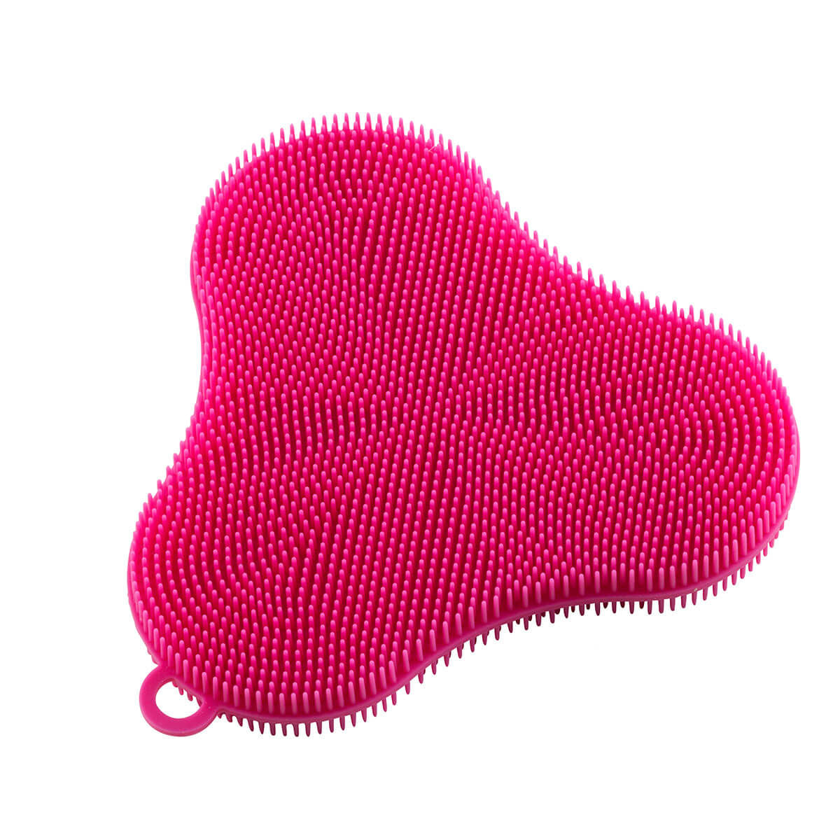 Kuhn Rikon Stay Clean Silicone Scrubber Sponge, Clover, Pink
