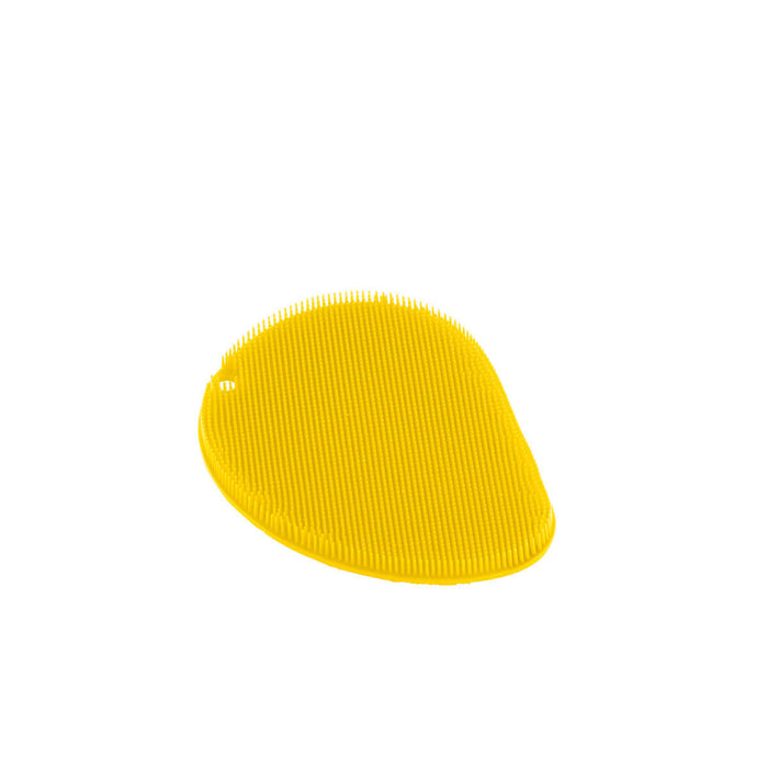 Kuhn Rikon Stay Clean Silicone Scrubber Sponge, Fin Shape, Yellow