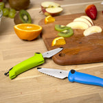 Kuhn Rikon Kinder Kitchen Essential Knife Set, Blue/Green