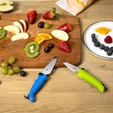 Kuhn Rikon Kinder Kitchen Essential Knife Set, Blue/Green