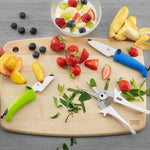 Kuhn Rikon Kinder Kitchen Essential Knife Set, Blue/Green