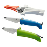Kuhn Rikon Kinder Kitchen Essential Knife Set, Blue/Green