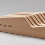 Wusthof 7-Slot In-Drawer Knife Storage Tray Block, Beechwood