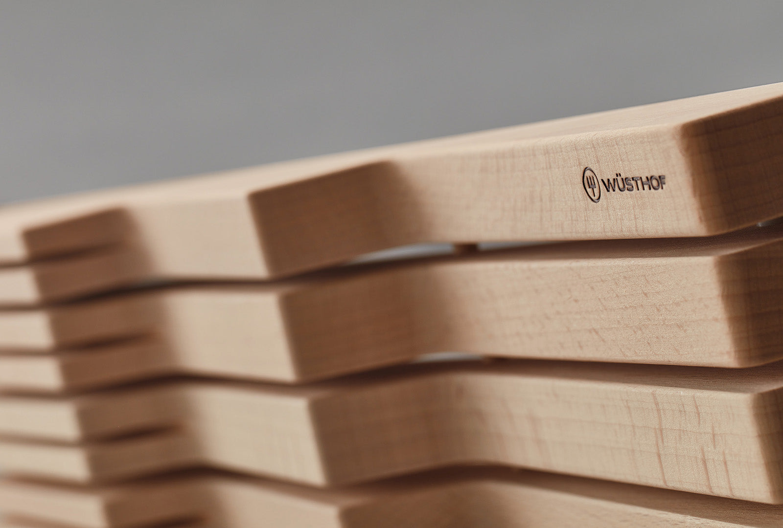 Wusthof 7-Slot In-Drawer Knife Storage Tray Block, Beechwood