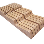 Wusthof 14-Slot In-Drawer Knife Storage Tray Block, Beechwood
