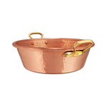 Mauviel M'Passion 17.4 Qt. Hammered Jam Pan, Bronze Handle