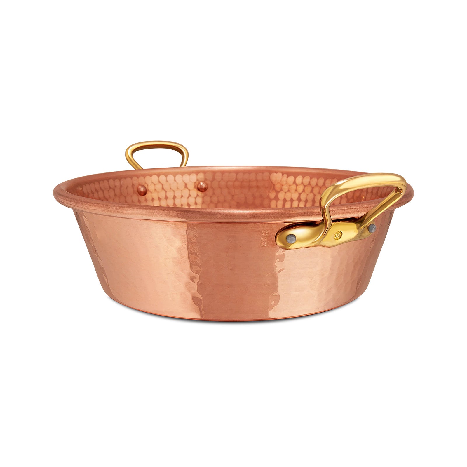 Mauviel M'Passion 17.4 Qt. Hammered Jam Pan, Bronze Handle