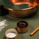 Mauviel M'Passion 17.4 Qt. Hammered Jam Pan, Bronze Handle