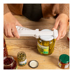 Kuhn Rikon Compact Jar Opener, Easy Grip Adjustable Lid Remover for All Jar Sizes, Ergonomic & Arthritis-Friendly