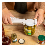 Kuhn Rikon Compact Jar Opener, Easy Grip Adjustable Lid Remover for All Jar Sizes, Ergonomic & Arthritis-Friendly