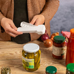 Kuhn Rikon Compact Jar Opener, Easy Grip Adjustable Lid Remover for All Jar Sizes, Ergonomic & Arthritis-Friendly