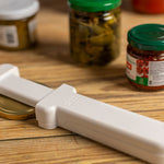 Kuhn Rikon Compact Jar Opener, Easy Grip Adjustable Lid Remover for All Jar Sizes, Ergonomic & Arthritis-Friendly
