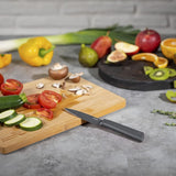 Kuhn Rikon Colori+ Non-Stick Straight Paring Knife with Safety Sheath, 3.5-Inch, Gray