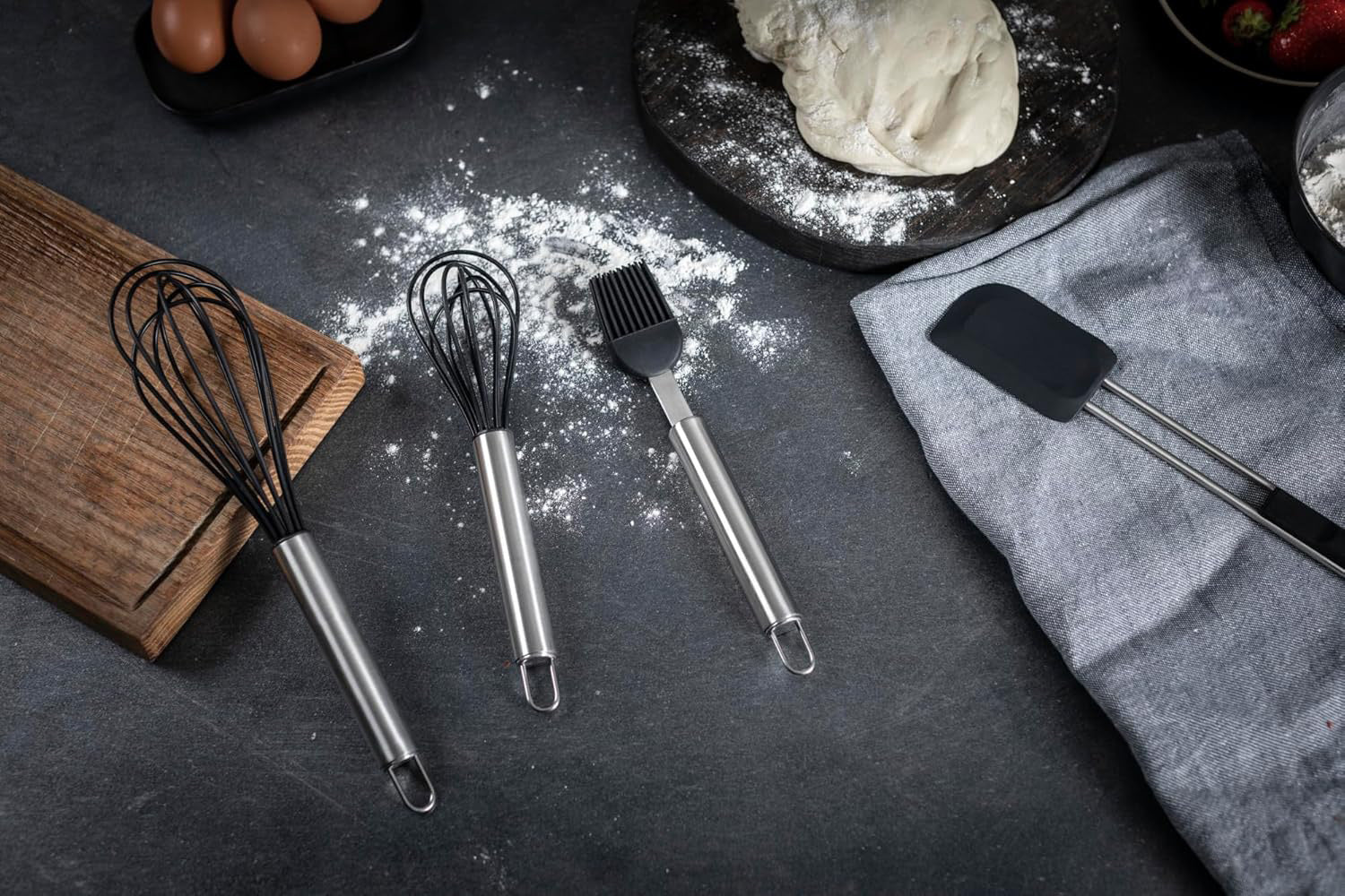 Kuhn Rikon Essential Scraper Spatula with Flexible Silicone Blade