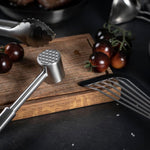 Kuhn Rikon Essential Meat Tenderizer, Dual-Sided Stainless Steel Head