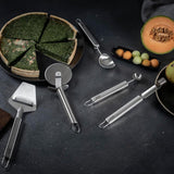 Kuhn Rikon Essential Pizza Cutter with Sharp Stainless Steel Wheel